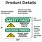 Signmission 7 in Height, 10 in Width, Vinyl Decal, Rectangle, Bilingual OS-2PACK-SF-D-710-L-10887 - alternate 2